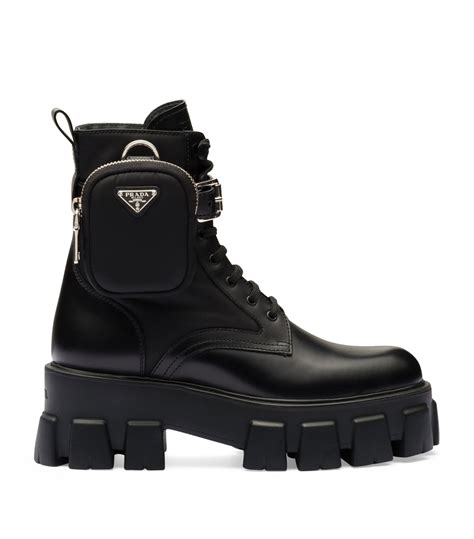 prada boots pouch|prada monolith gabardine boots.